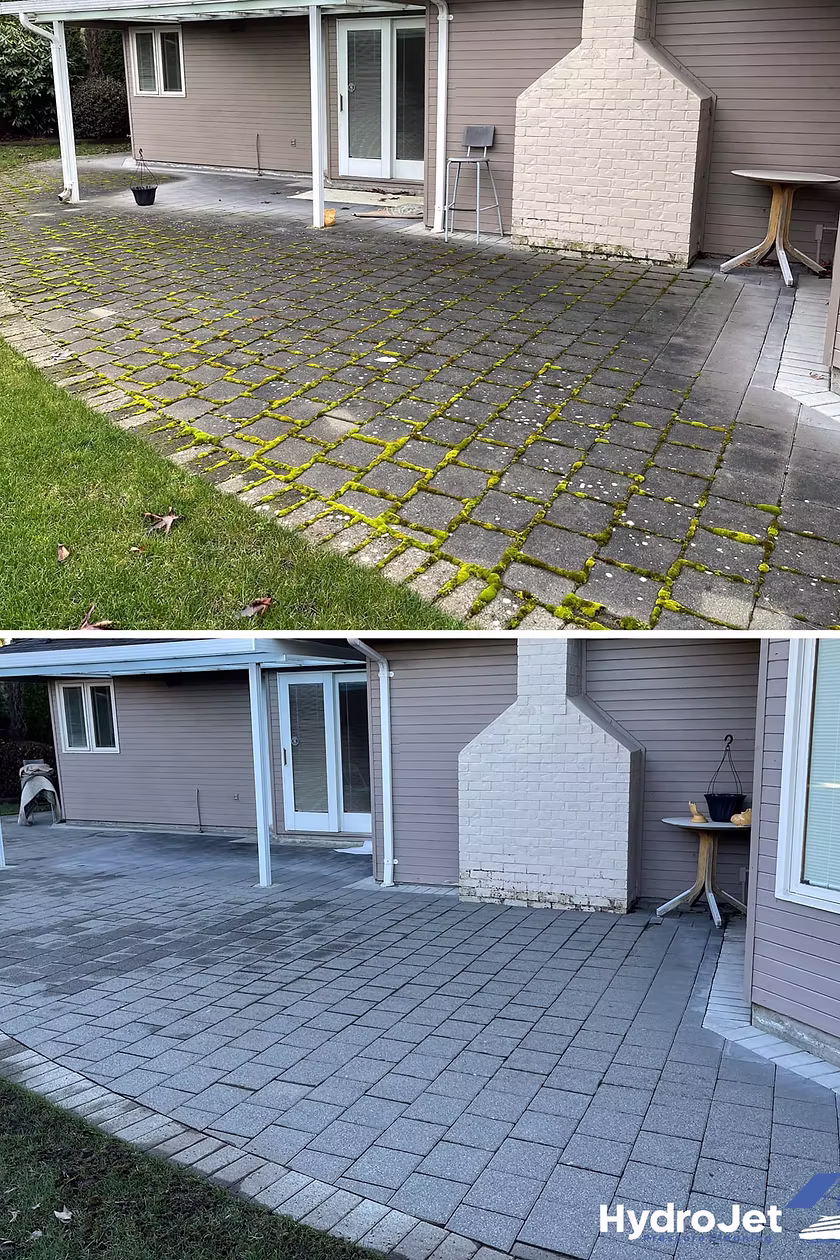 Commercial exterior cleaning completed by HydroJet